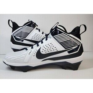 Nike Force Forced Savage Pro Football Cleats Men's 14 White/Navy/Black DA5453102